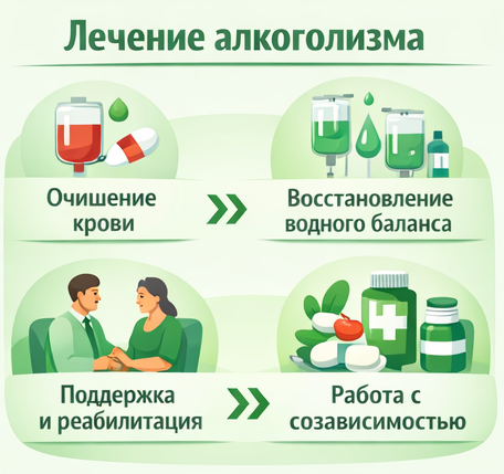 лечение алкоголизма в Мегионе этапы
